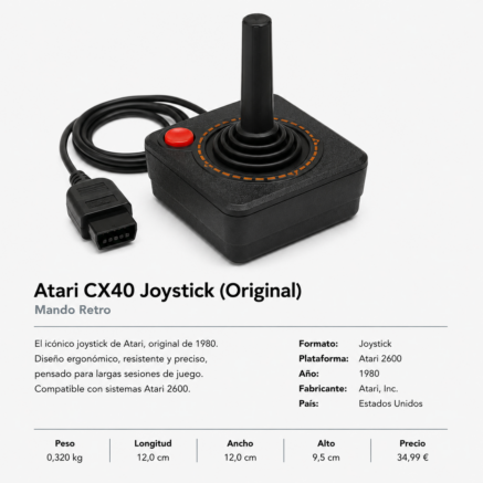 Atari CX40 Joystick Retro (Original)