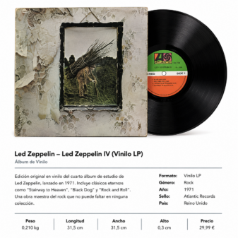 Led Zeppelin – Led Zeppelin IV (Vinilo LP)