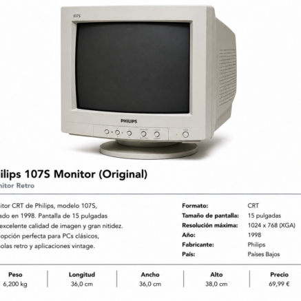 Philips 107S Monitor Retro (Original)