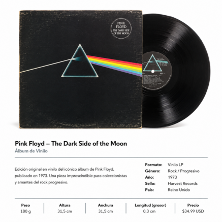Pink Floyd - The Dark Side of the Moon(Vinilo LP)